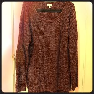BP oversized burgundy sweater, size L